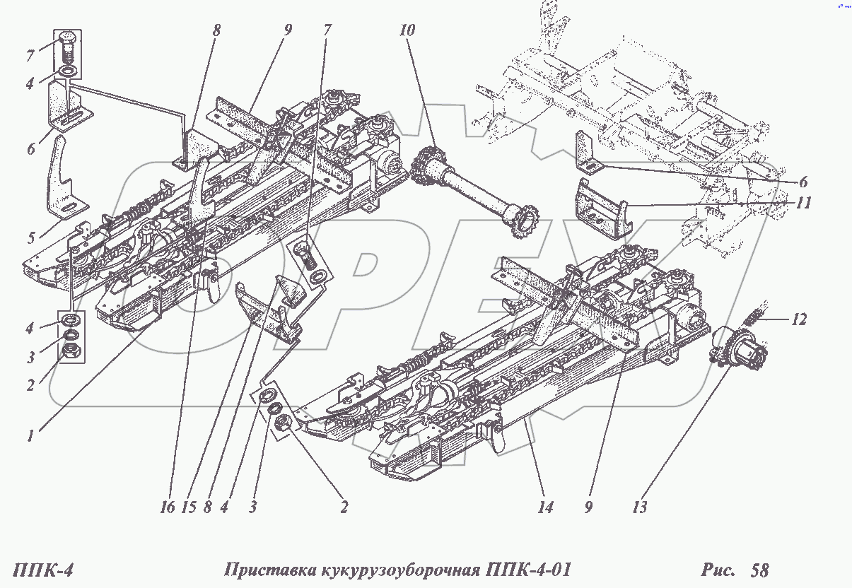 Приставка кукурузоуборочная ППК-4-01